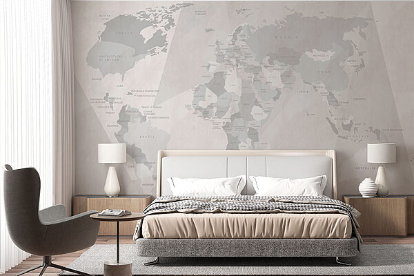 Wall murals Map of the world