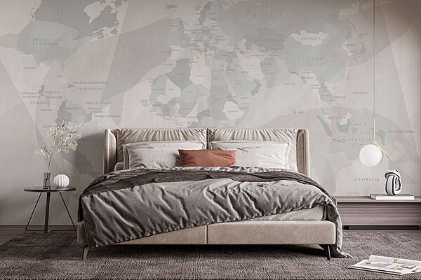 Wall murals Map of the world