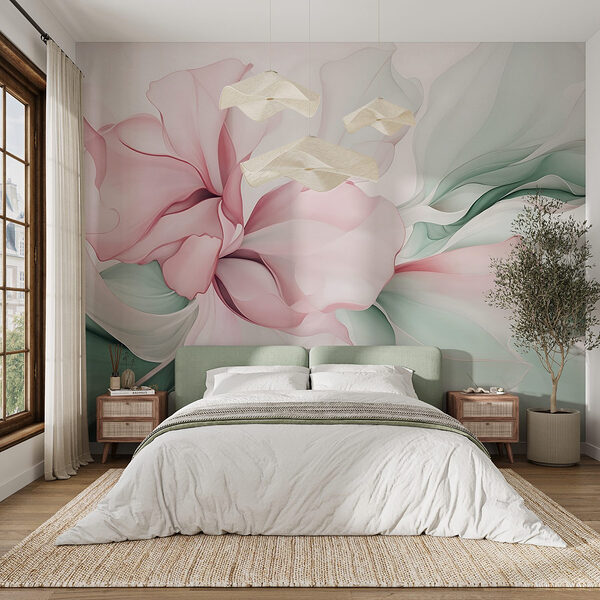 Wall mural Wall mural Delicate petals in soft hues (SKU: w08701v1)