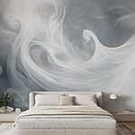 Wall murals White smoke in the sky