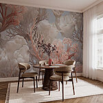 Wall murals Delicate coral formations in soft hues