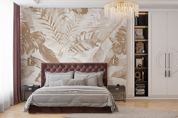 Foliage in soft, muted tones Wall murals Foliage in soft, muted tones