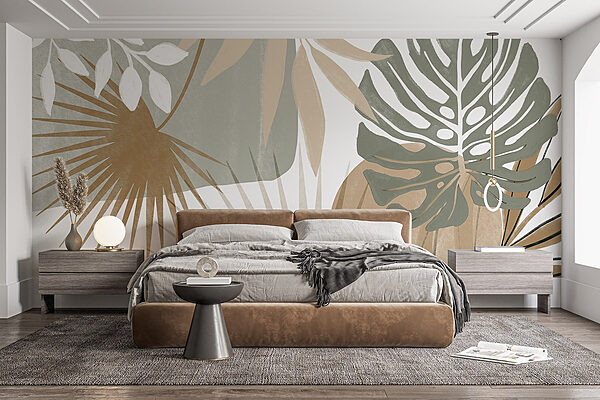 Natural hues and tropical vibes Wall murals Natural hues and tropical vibes