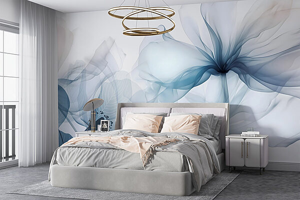 Wall murals Delicate petals in soft hues