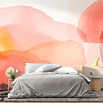 Wall murals Soft hues blending harmoniously together.