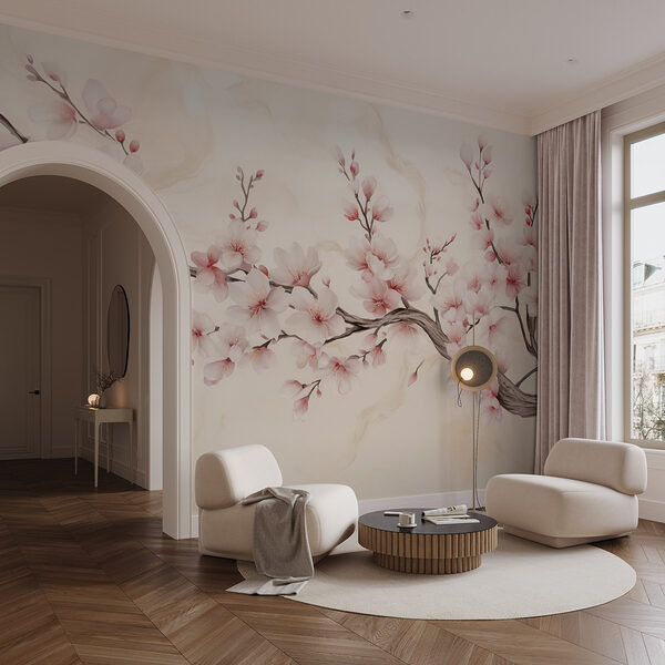 Wall murals Branch with flowers on it (SKU: w03079) Wall murals Wall murals Branch with flowers on it (SKU: w03079)