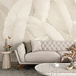 Wall murals Soft textures of gentle leaves
