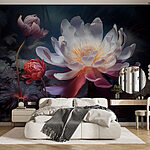 Wall murals Delicate blooms in tranquil waters