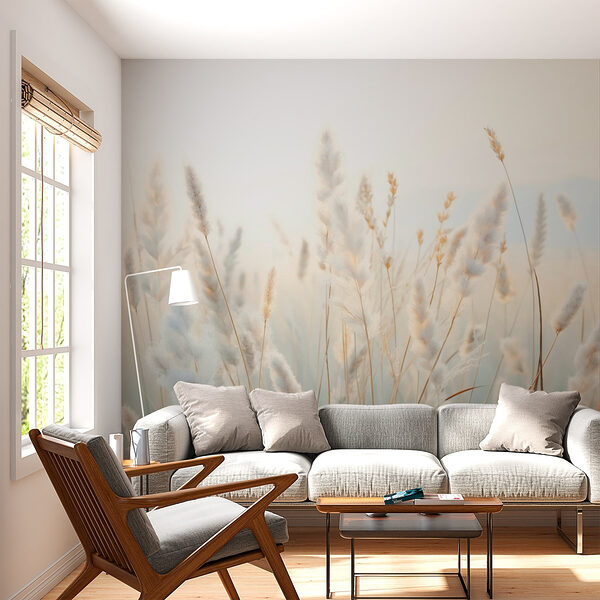 Soft grasses swaying in the breeze Wall murals Soft grasses swaying in the breeze
