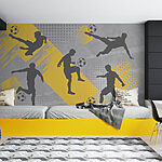 Wall murals Group of men playing football