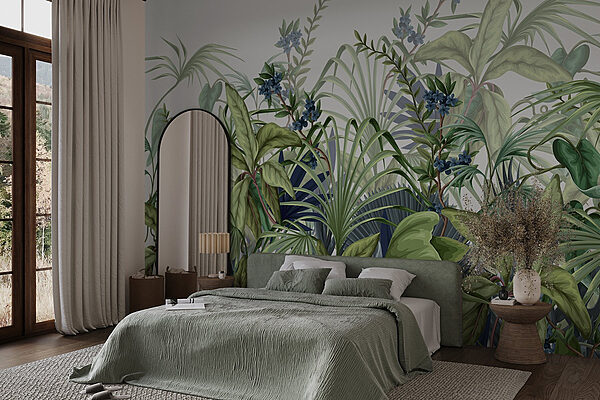 Lush greenery creates a tranquil vibe Wall murals Lush greenery creates a tranquil vibe