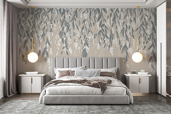 Wall murals Delicate blooms on soft backdrop (SKU: w08781) Wall murals Wall murals Delicate blooms on soft backdrop (SKU: w08781)