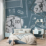 Wall mural Collage of various sports images