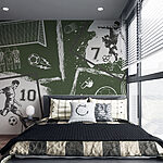 Wall mural Collage of various sports images