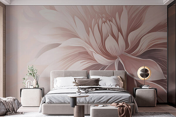 Delicate petals in soft hues Wall murals Delicate petals in soft hues