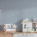 Wall murals Moon and stars in the sky