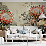 Wall murals Painting of flowers and plants