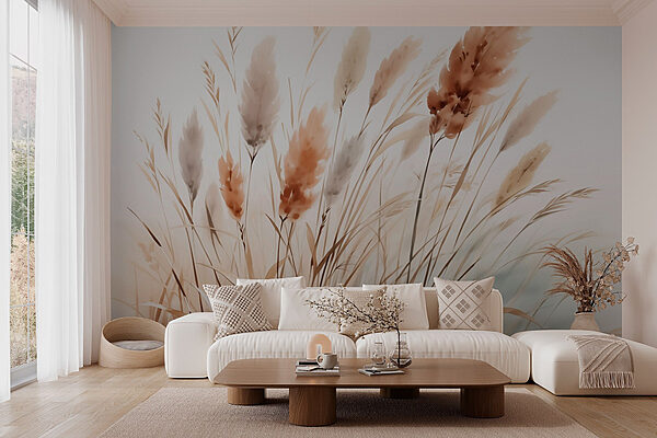 Whispers of nature in soft hues Wall murals Whispers of nature in soft hues