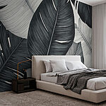 Wall murals Nature’s intricate leaf patterns displayed.