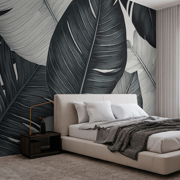 Nature’s intricate leaf patterns displayed Wall murals Nature’s intricate leaf patterns displayed