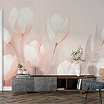 Wall murals Soft petals in gentle hues.
