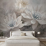 Wall murals Delicate blooms in soft hues.