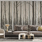 Wall murals Forest of trees and bushes