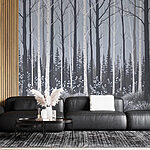 Wall murals Forest of trees and bushes