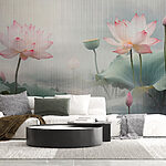 Wall murals Blossoms in a tranquil mist