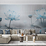 Wall murals Painting of flowers and leaves