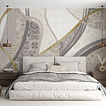 Wall murals Elegant patterns in soft hues.