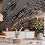 Wall murals Abstract lines and curves in motion