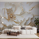 Wall murals Delicate flower with soft textures