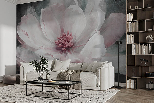 Delicate petals in soft hues Wall murals Delicate petals in soft hues