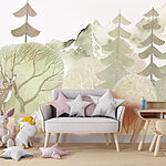 Wall murals Deer in a forest
