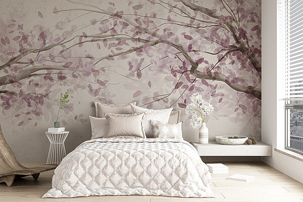 Tree with purple leaves Wall murals Tree with purple leaves