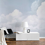 Wall mural Cloudy sky with many clouds
