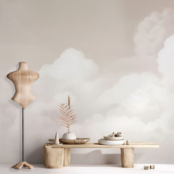 Cloudy sky with clouds Wall mural Cloudy sky with clouds