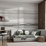 Wall murals Grey and white striped background