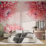 Wall murals Vibrant blooms in soft pastels.