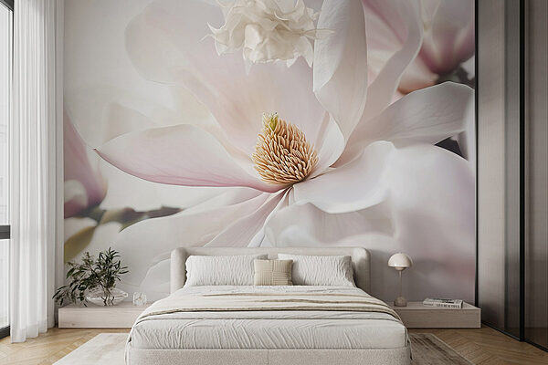 Delicate petals in soft hues Wall murals Delicate petals in soft hues