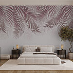 Wall murals Delicate foliage in soft hues.
