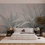 Wall murals Botanical beauty in soft hues