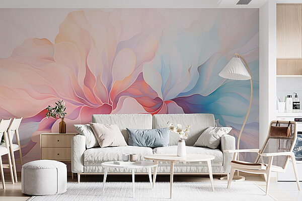 Soft hues in delicate harmony Wall murals Soft hues in delicate harmony