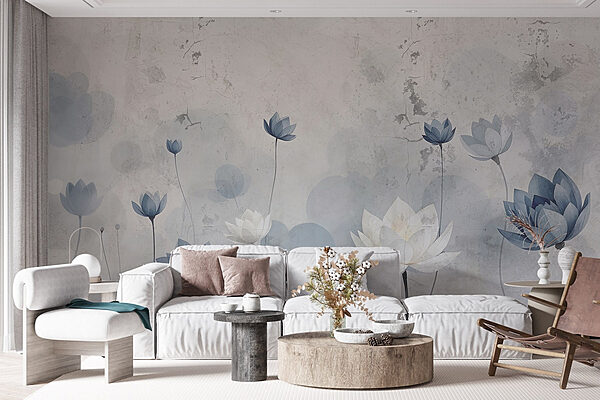 Wallpaper with flowers Wall murals Wallpaper with flowers