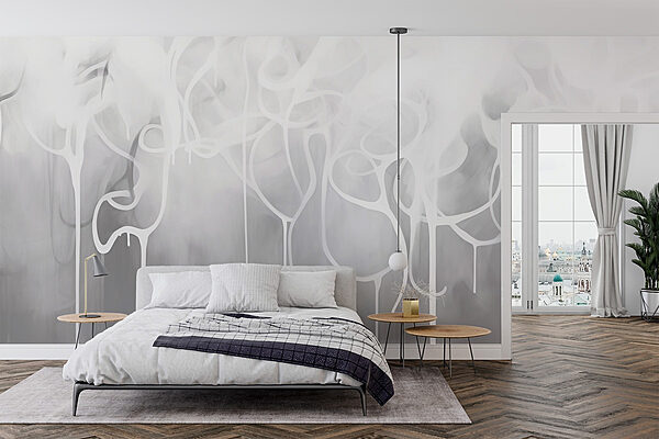 Wall murals Wall murals White paint dripping from a cloud (SKU: w03237)