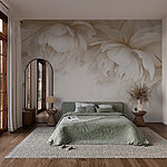 Wall mural Soft petals in gentle tones