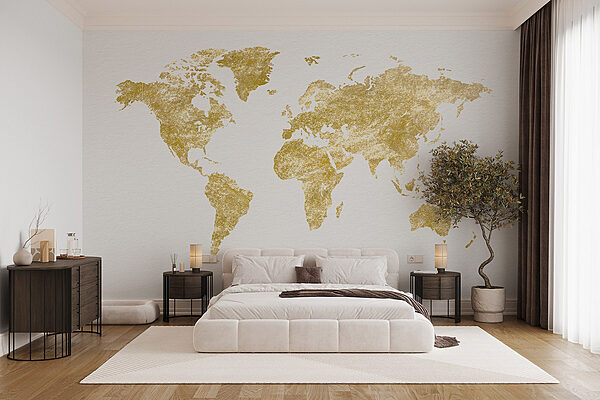 Wall murals Map of the world