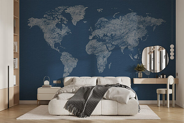 Wall mural Map of the world
