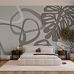 Wall murals Abstract lines and shapes in harmony